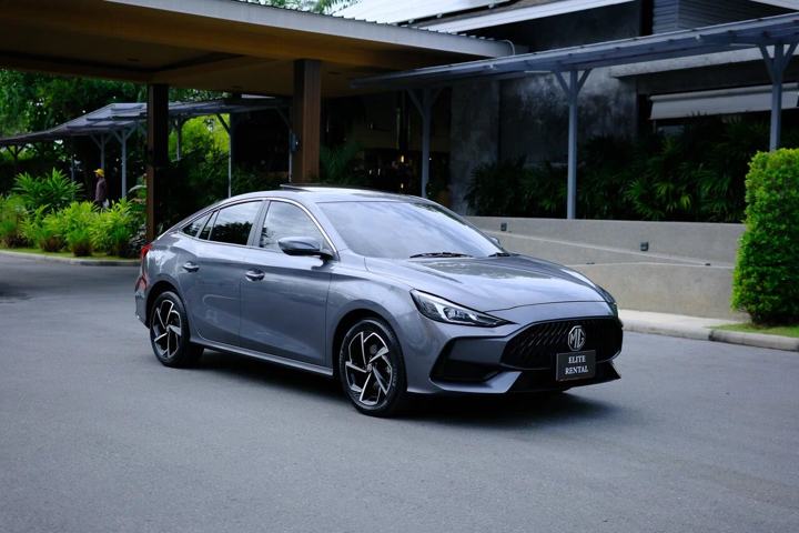 MG5 2024, серый, салон бордовый